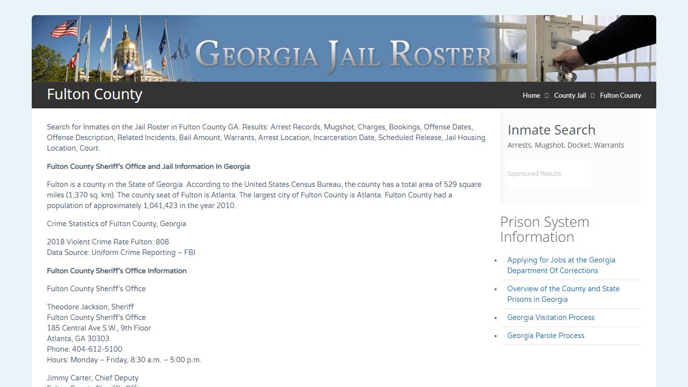 Fulton County | Georgia Jail Inmate Search